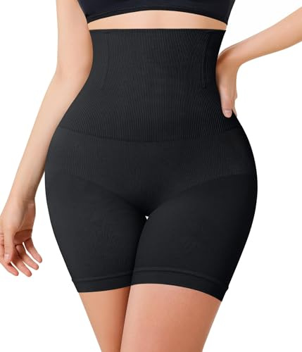 Gotoly Pancera Contenitiva Donna Pancia Piatta Guaina Contenitiva Mutande Contenitive A Vita Alta Intimo Contenitivo Modellante Snellente Body Shaper Senza Cuciture (Nero, L)