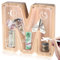 Hucha para Niños de Madera, Hucha Personalizada, Huchas Letras de M, Huchas para Niños Niñas Cerdito Transparente Regalos y Decoración para Cumpleaños Festivales (M)