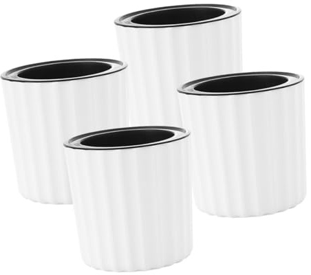 FUNOMOCYA 4pezzi Vasi Autoirriganti Per Piante Da in Fioriera Autoirrigante Per Violette Africane e Piante Da Appartamento Annaffiatura Costante