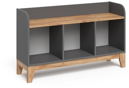 VitaliSpa Banc pour Enfants Malia, Gris/Artisan, 107.2x63.8cm