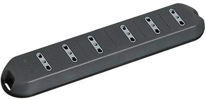 Bticino 3658G Ciabatta Elettrica Multipresa Slim, con 6 Prese Bivalenti 10 e 16A, Appendibile, 250 Vac, Colore Bianco