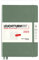 LEUCHTTURM1917 365849 Weekly Planner & Notebook Medium (A5) 2023, with booklet, Olive, French