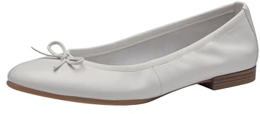 Tamaris Femme Ballerine cuir plate blanc 42 EU
