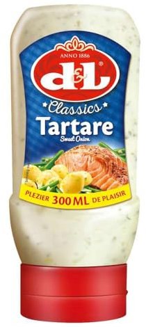 Hymor D&L Tartare Sauce Classics - 1x 300ml - belgische Grill-Sauce auf Mayonnaise-Basis, cremig-würzige Würz-Sauce von Devos & Lemmens, zu Burger & Pommes, Fleisch- und Fischgerichten