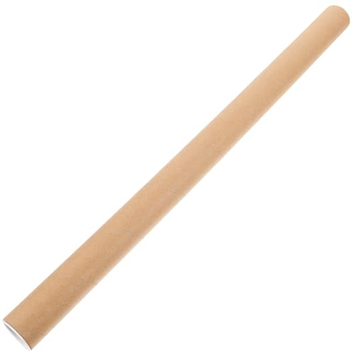 SEWACC Painting Tube Portable Poster Storage Tube with Plastic Cap Paper Mailer for Artwork Blueprint and Document Protection 19.69 Inch Length