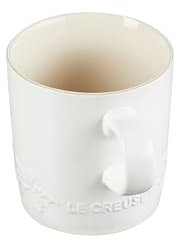 Le Creuset Stoneware Holly Collection London Mug, 12oz., White