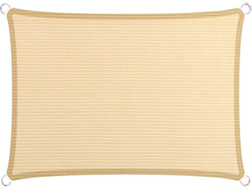 Tela de Sombra para Plantas 380 x 700 cm, Transpirable, Prueba de Viento, Permeable Al Agua, Red de Sombra Toldo Toldo Vela de Sombra, para Patio,Jardín,Exteriores, Beige