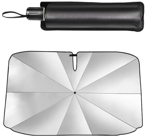 Parasol para Parabrisas de Coche, 125 x 65 cm, Incluye Bolsa de Almacenamiento, para Hatchback, Coupé