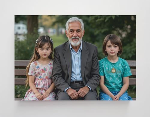 Genérico FOTOLIIENZO - Cuadro personalizado con foto, Lienzo sobre bastidor de madera – Lienzo 45 cm X 30 cm, opción de impresión en horizontal y vertical