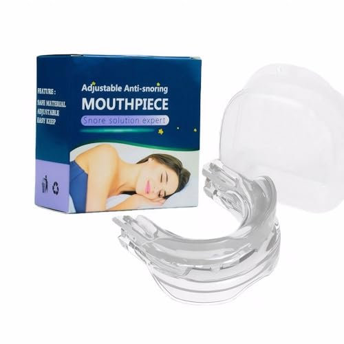 XFSRG Gouttiere Dentaire Bruxisme Thermoformable Kit Anti-Ronflement, ProtèGe-Dents Moulable Alignement Aligneur Adulte Goutiere Dent Pour Un Sommeil Plus Confortable Et Reposant(Transparent)