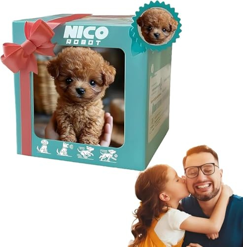 Robot Dog, My Realistic Robot Puppy Interactive Robotic Puppy Toy with Walking Barking Dog Toys Electronic Pet Gift for Kids Stool(A7)