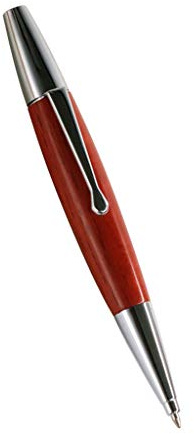 Legno salice Argento Scacchiera Twist Trim Grasso Penna a Strumento scrittura Scuola Ufficio Cancelleria Penne a Punta media