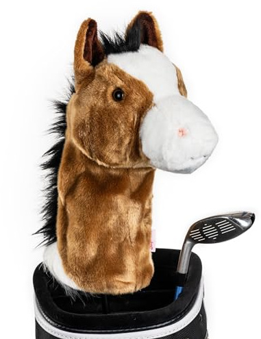 Daphne's Headcovers Horse Driver Headcover | Premium Driver Headcovers | Funny Golf Club Covers | Stylish Protection for Your Clubs | Men's Golf Gear | Driver Headcover for Men and Women