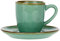 Rose & Tulipani - Tazzina caffè con piattino Concerto Verde Acqua