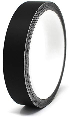 Finest Folia 10 Meter (0,79€/Meter) Matt Zierstreifen Auto Motorrad Boot Modellbau Basteln DIY Deko Dekorstreifen Seitenstreifen Klebestreife (Schwarz Matt, 12mm Breite)