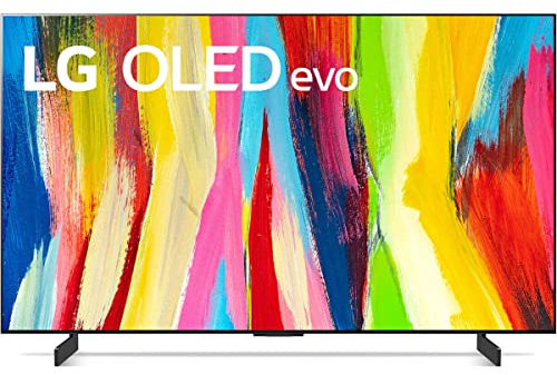 LG OLED42C24LA - Smart TV webOS22 42 pulgadas (106 cm) 4K OLED evo, Procesador Inteligente Potencia a9 Gen 5 IA, compatible formatos HDR, HDR Dolby Vision y Dolby Atmos, para Gaming