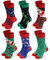 Moonlight Manor Weihnachten Socken für Männer, 6-Pack Herren Weihnachtssocken, Weihnachten Crew Socken DE Größe 37-46