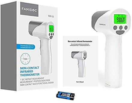 Medical Grade Heavy Duty Touchless Infrared Forehead Thermometer, for Adults & Baby Thermometer Gun, Instant Results