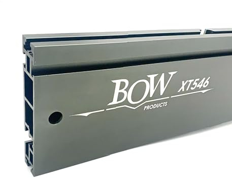 BOW Products XT XTENDER Fence 46 - T-Rail Table Fence System with Multiple T Slots for Woodworking Accessories - Fits Portable Table Saws, Router Tables and Band Saws - XT546 (Fence Only)