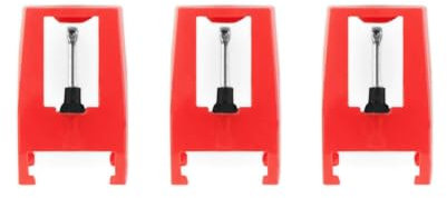 VICTROLA – Aiguilles de Remplacement pour Platine Vinyle, Lot de 3 pour Tourne-disques