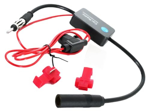 leruiyezs Amplificador Antena Coche Amplificador De Señal De Alta Ganancia Antena Coche Amplificada para Radio FM para FM para RV Recogida Motocicleta Barco Video inalámbrico