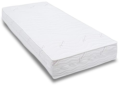 Supportho Sleezzz Dream 7-Zone Cold Foam Mattress, 90 x 200 cm, 21 cm Height, H3/H4, Reversible Handles, Washable Double Cloth Cover