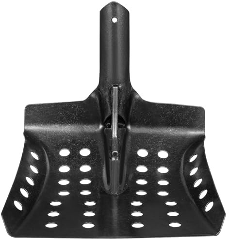 HAKIDZEL Pala para Tamizar Drenajes y Desagües Metálica Agujeros para Filtrar Barro, Pala Reutilizable para Jardín y Alcantarillas, Herramienta Multifuncional de Limpieza para Zanjas