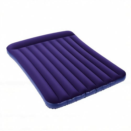ZAICOLER Materasso ad Aria Pieghevole Valvole Antifuoriuscita a Doppio Strato PVC Spalmato Spesso Altezza Ispessita 25cm Tappetino da Sonno Gonfiabile Impermeabile per Campeggio (Dimensioni doppie)