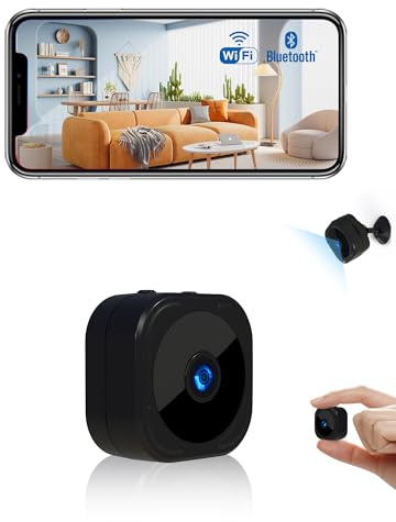 Camara Espia,1080P Bluetooth Mini WiFi (2.4GHz) Cámara para Ver En El Movil