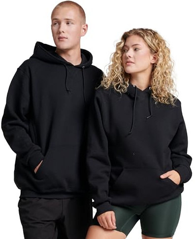 Russell Athletic Men's Dri Power Hooded Pullover Sweatshirt, Black, XX-Large
