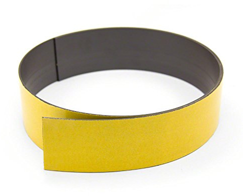 Cinta Magnética Flexible Magflex® Con Un Auto Adhesivo Premium Diseñado Para Proporcionar Un Fuerte Agarre en Las Superficies A Base de Metal Magnético - 50mm de Ancho - Polaridad A - 1M Longitud