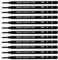 Schmidt 888 (888B) Tintenroller-Ersatzminen aus Keramik, breite Spitze, Schwarz, 12 Stück