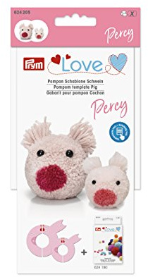 Prym - Love Pig Percy Pompom Template - 1 Unit
