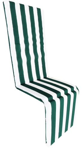 Markotex Cuscino per sedia sdraio - lettino - sedia - SFODERABILE - Tessuto in Cotone e Canapa. (Verde, 170)