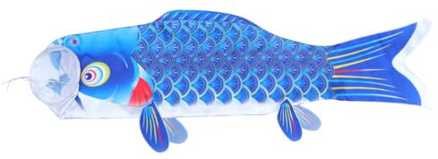 Cabilock Koinobori Windsack Koi-Fisch-windsack Fish Kite Windsack Garten Windsack Koinobori H? Windfahne Für Hof Japanisches Karpfenbanner Fisch Windsack Baseball Schwertfisch Pool-Party