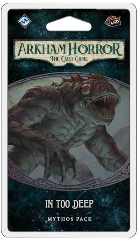 Fantasy Flight Games, Arkham Horror The Card Game: Mythos Pack - 6.1. In Too Deep, Card Game, Ages 14+, 1 to 4 Players, 60 to 120 Minutes Playing Time