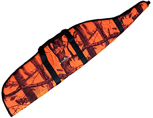 ECOMMUR Funda para carabinas, Rifles, escopetas y Armas largas en General + Visor. Longitud Externa: 115 cm (Naranja)
