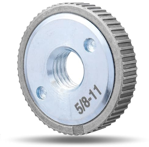 Mesee Quick Release Nut for Angle Grinder, 5/8-11 Angle Grinder Locking Nut Replacement Parts Fast Clamping Flange Pressure Plate Angle Grinding Machine Fixing Attachment
