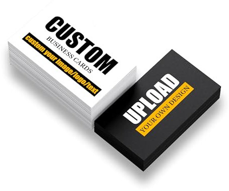 Visitenkarten,Visitenkarten Personalisiert,Visitenkarten Selbst Gestalten Mit Eigenem Logo/Foto/Text,Doppelseitiger Druck Wasserdicht 3.5X2 Zoll,für Business,Party und Privat (200 Stück)