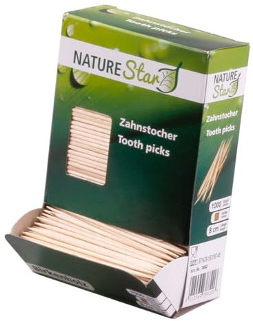 Zahnstocher, Käsepicker, unbehandeltes Holz, Natur, 80 mm lang, 1000 Stück
