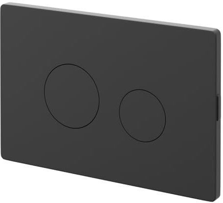 Wholesale Domestic Colore Matt Black Pneumatic Dual Flush Plate with Round Buttons