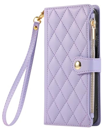 Sawiqpd Wallet Phone Case for Samsung Galaxy Z Fold 7 5G, Purple