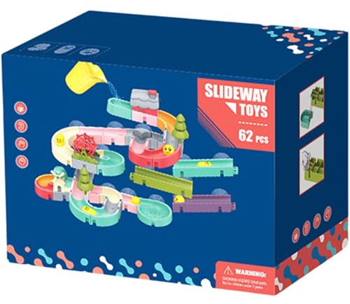 Baby Bath Time Soft Track Slider Water Play Toy Set For Infants Boys Girls Creative Play Soft Track Set Baby Slide Toy