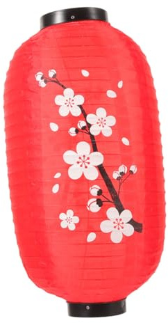 TOBBOMEY Faroles Decorativos Para Restaurantes Farol Japonés Tradicional De Flor De Ciruelo Para Exteriores Interiores Decoración De Farolillos De Estilo Japonés