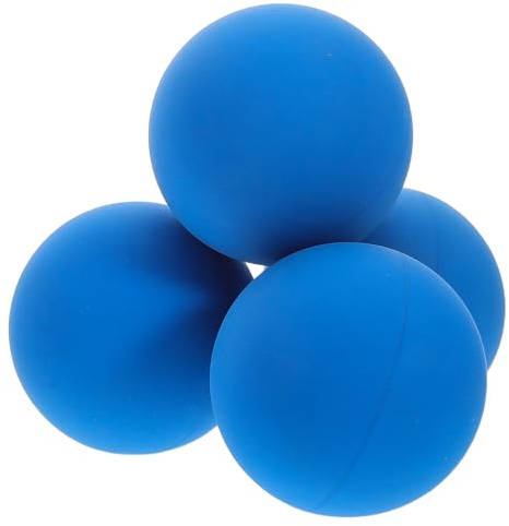 Alasum Set 4 Palline da Squash in Gomma Elastica ad Alta Elasticità Nucleo Cavo Leggero, Palline da Allenamento Compatte e Rimbalzanti per Migliorare Reazione e Coordinazione,