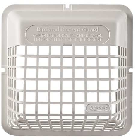 Deflecto Universal Bird Guard, Fits 3 inch to 4 inch Vent Hoods | Durable, Easy-to-Install & Prevents Birds, Rodents and Debris from Entering Dryer or Bathroom Exhaust | Strong Plastic Construction