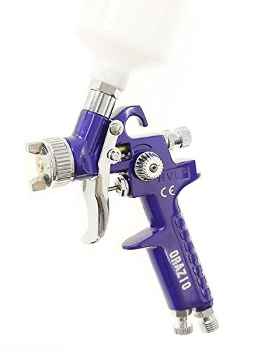 ORAZIO Mini Paint Spray Gun 1.0mm Copper Nozzle 100CC Aluminum Paint Sprayer for Car Auto Furniture Fence Surface Coating Decorating Air Compressor Tool 22145610