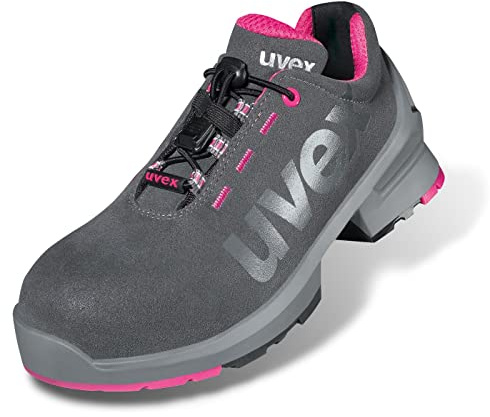 Uvex Women's Safety Low Shoe 1 S2, SRC, Width 10, Size 37 Grey