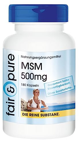 Fair & Pure® - MSM in capsule - Metilsulfonilmetano 500mg - Vegano - 180 Capsule