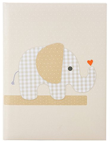 goldbuch Babytagebuch, Karophant, 21 x 28 cm, 44 illustrierte Seiten, Leinenstruktur, Beige, 11125